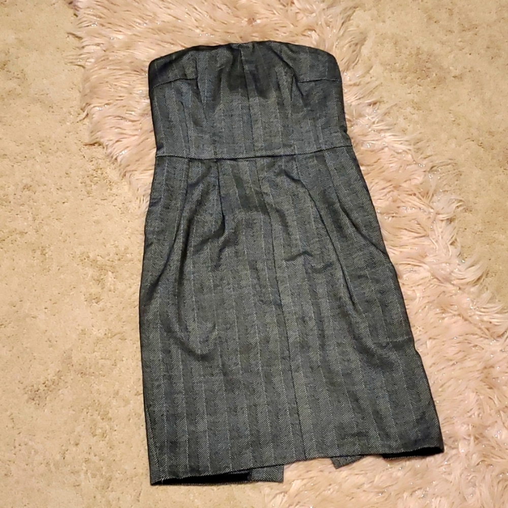 Strapless Gray Dress by Express Design Studio  Size 4